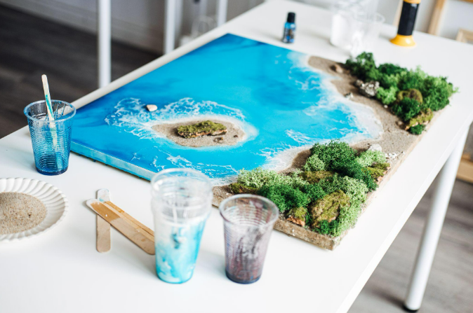 Creatieve woondecoratie maken met epoxy giethars